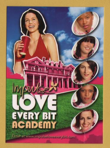 `Impulse - Love Every Bit Academy` - Postally Unused - Boomerang Media Postcard.